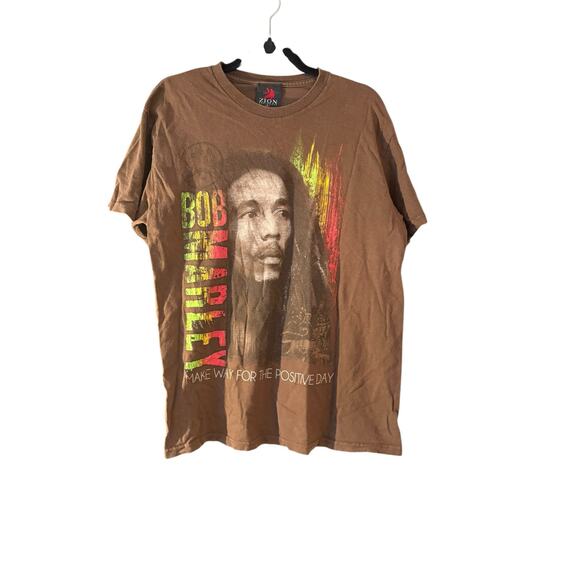 Zion Rootswear Bob Marley Make Way For The Positive Day Graphic T-shirt Raggae - Picture 8 of 8